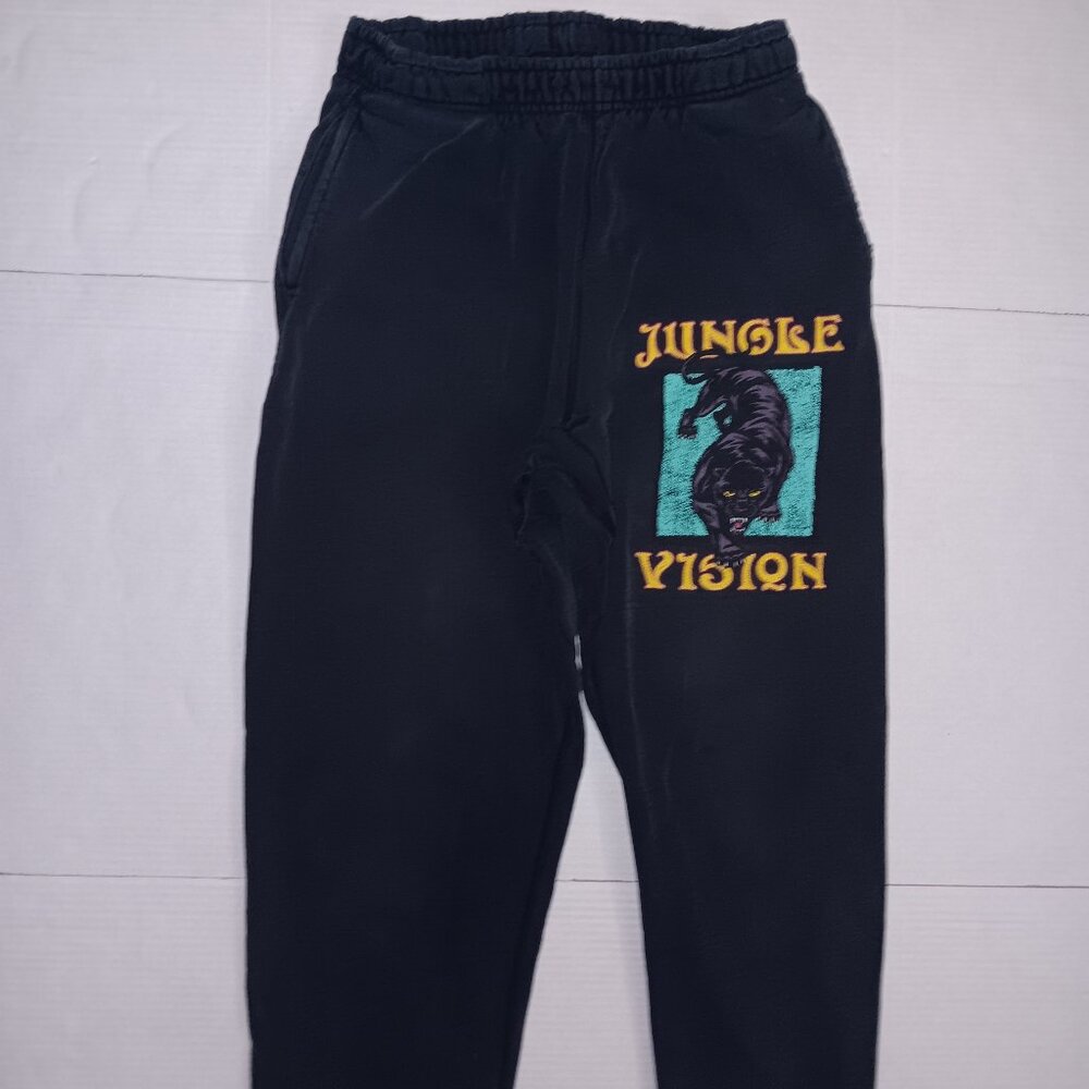 RAISED BY WOLVES JUNGLE VISION GRAPHIC SWEATPANTS MEN'S SIZE MEDIUM